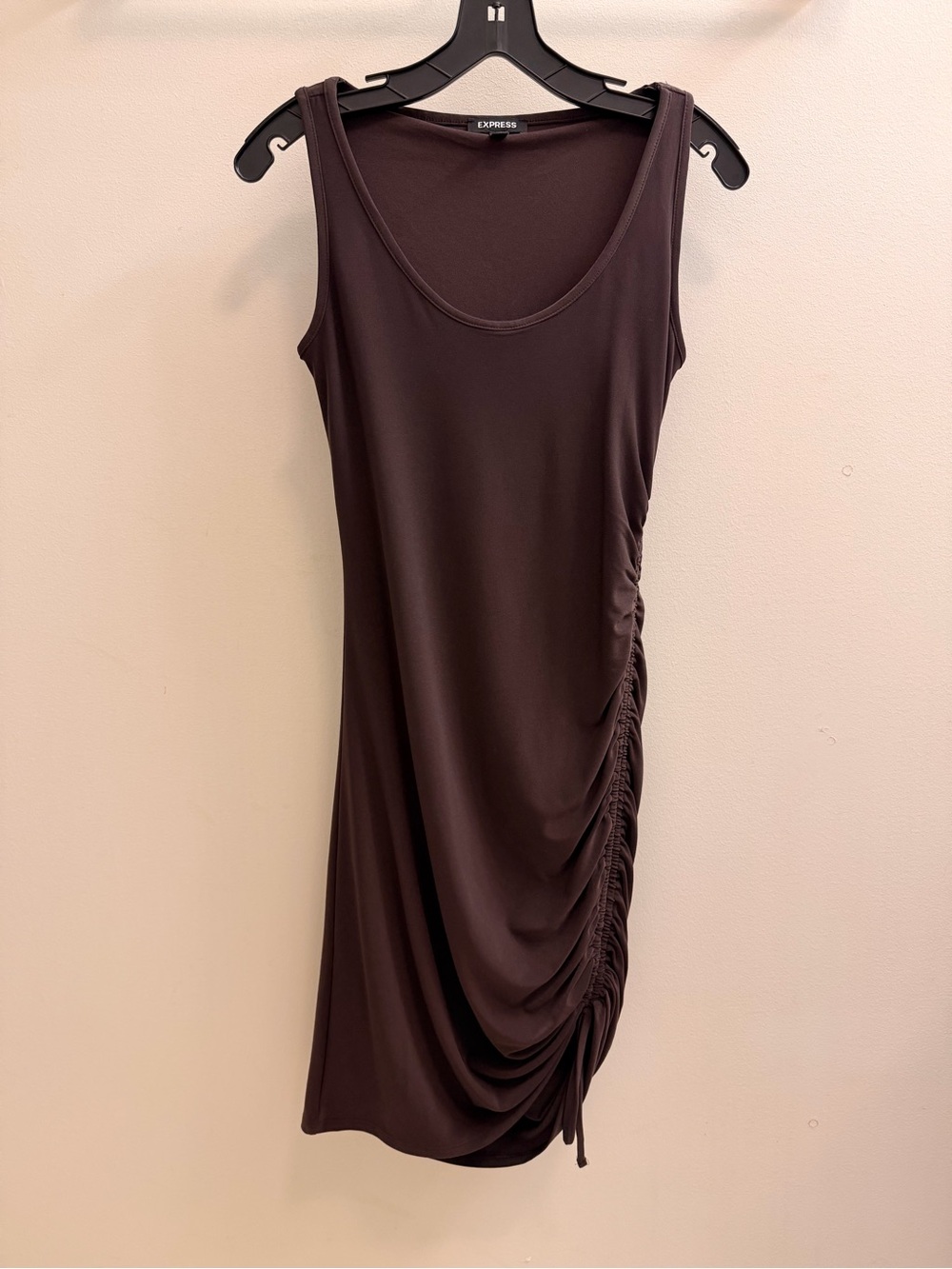 Express Brown Ruched
Side Tank Dress Size XS - Picture 2 of 9